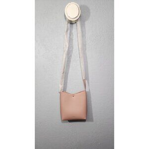 Samara Pink Vegan Leather Crossbody Bag With Adjustable Strap